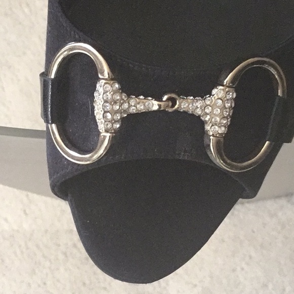 GUCCI  Black Satin Dress Heels. NEW - Picture 2 of 6